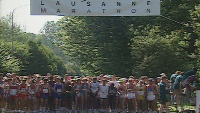 Premier marathon de Lausanne [RTS]