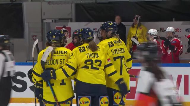 Weinfelden (SUI), Suisse - Suède (2-4): les Suédoises prennent le meilleur sur les Suissesses dans ce premier match [RTS]