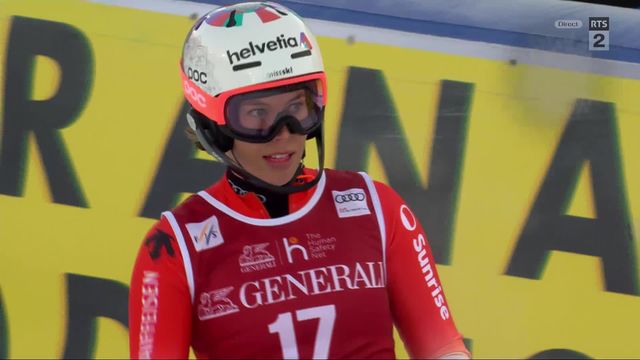 Levi (FIN), slalom dames, 1re manche: Michelle Gisin (SUI) se classe au 11e rang provisoire. [RTS]