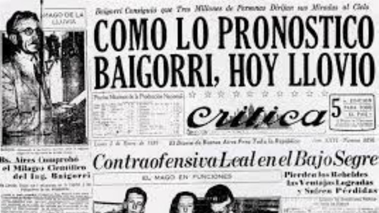 Un recorte de periódico que relata las hazañas de Juan Baigóri Villar [Archives generales de la Nation (Argentine)]