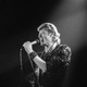 Johnny Hallyday à Lausanne en 1985. [Jean-Guy Python - KEYSTONE]