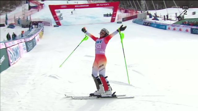 Killington (USA), slalom dames, 2e manche: belle remontée pour Camille Rast (SUI) qui finit 12e [RTS]