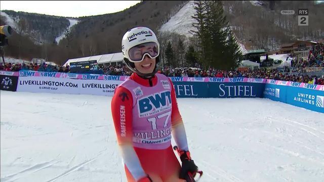 Killington (USA), slalom dames, 2e manche: Michelle Gisin (SUI) signe son meilleur résultat de la saison avec sa 6e place [RTS]