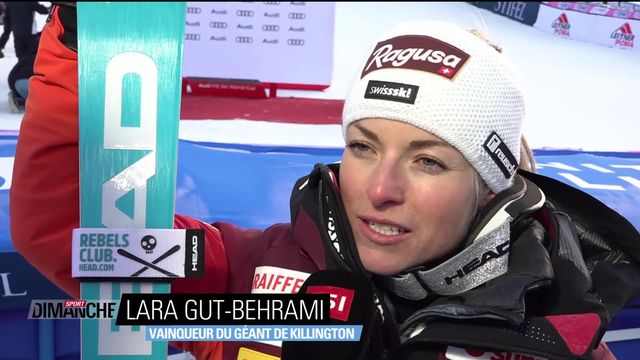 Ski - Killington (USA): Lara Gut-Beharmi à l'interview après sa victoire [RTS]