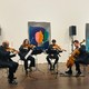 Zurich: une soirée pour admirer les oeuvres de l'artiste américaine Lorna Simpson, tout en écoutant un quattor à corde de la prestigieuse Tonhalle.  [Delphine Gendre  - RTS]