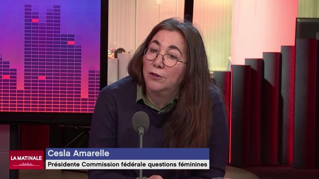 L'invitée de La Matinale (vidéo) - Cesla Amarelle, présidente de la commission fédérale pour les questions féminines [RTS]